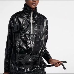 Nike Womens Jacket Triple Black Metallic Foil
